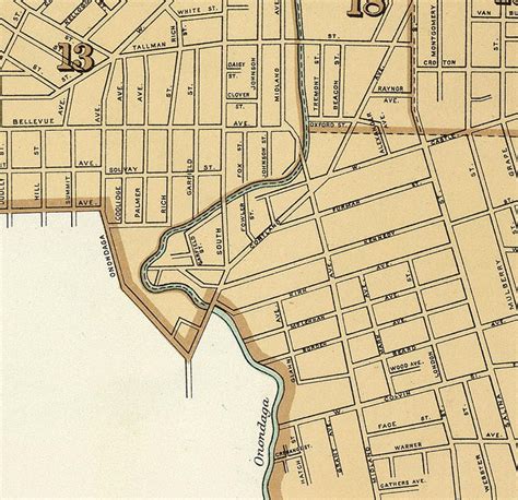 MAP Map of Syracuse New York